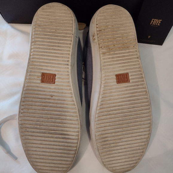 Frye Men's Blue Suede Sneakers - Picture 7 of 16